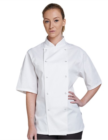 DEN-DD70S-Short Sleeve Chef Jacket